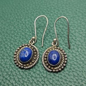 925 Sterling Lapis Lazuli  Earrings